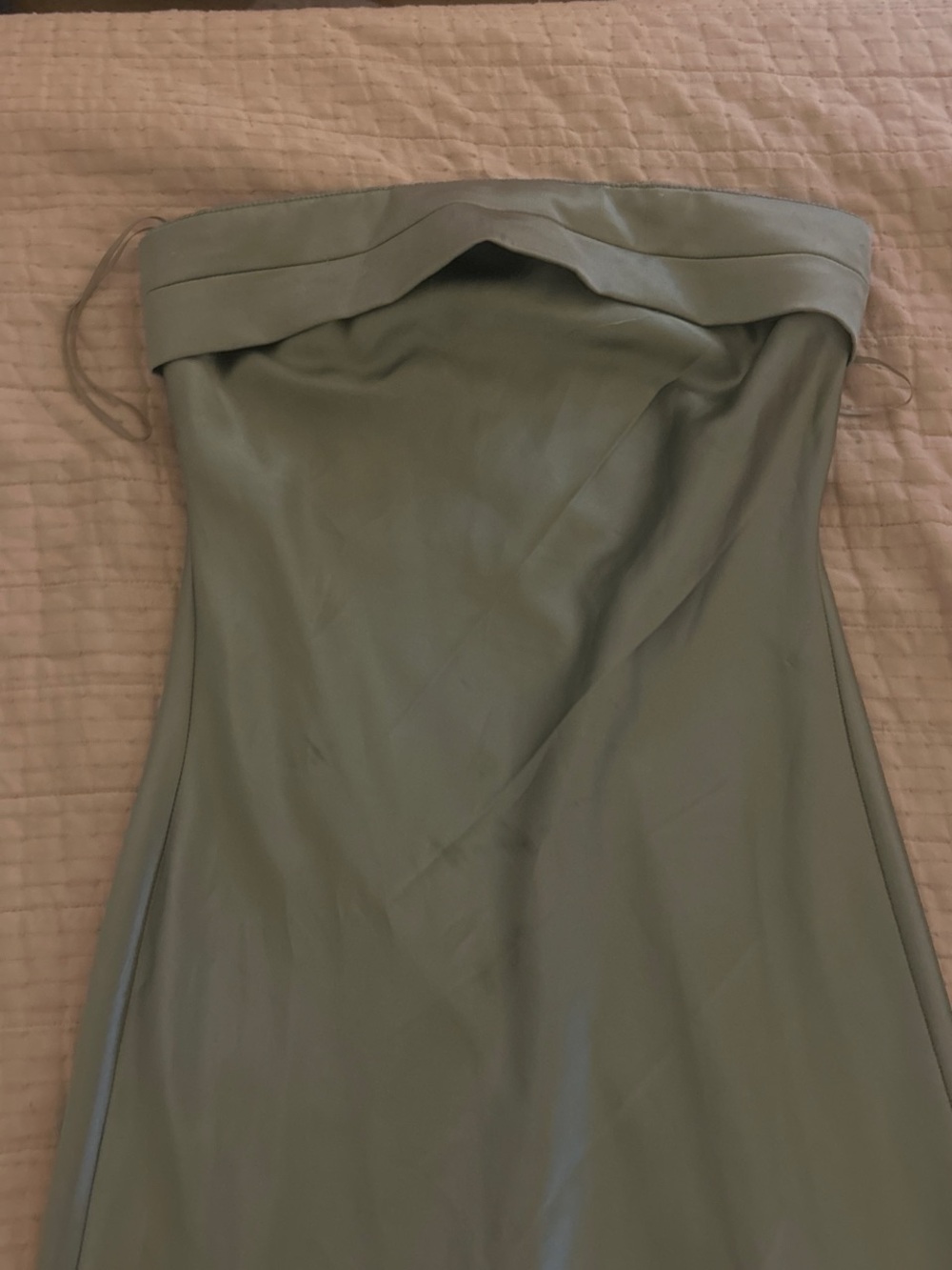 Strapless Olive Green Women’s MAXI Dress